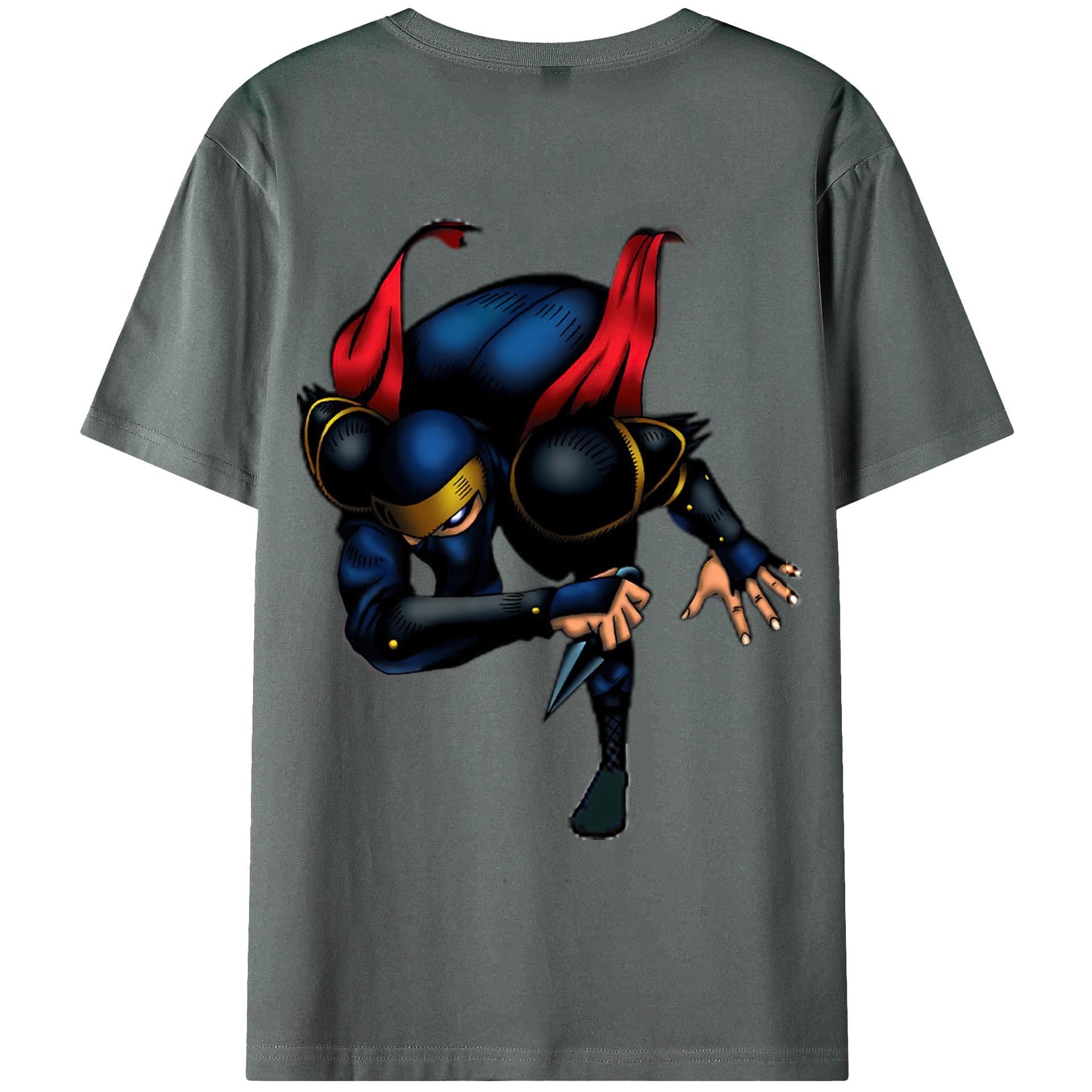 （画像用） 遊☆戯☆王 Yu-Gi-Oh! 綿100％ メンズ半袖Tシャツ（バックプリント） 通気性